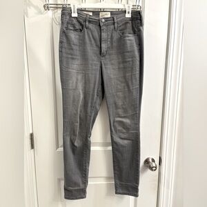 High rise grey jeans